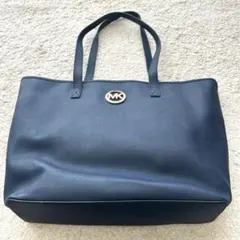 MICHAEL KORS レザートートバッグ ネイビー