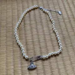 Vivienne Westwood パールネックレス 安全ピン オーブ