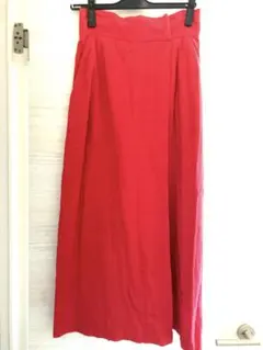 ロングスカート　ウエストリボン付