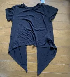 【新品未使用品】GU 黒 半袖 Tシャツ バックリボンTシャツ