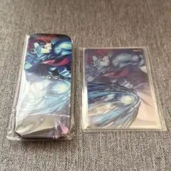 鬼滅の刃 WEBSHOPくじ 猗窩座 C賞 ロング缶バッジ D賞 クリアカード