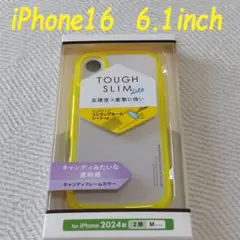 iPhone 16 ケース カバー TOUGH SLIM LITEクリアイエロー