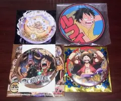 最終値下げ ONE PIECE ルフィ 缶バッジその他4個セット まとめ売り美品