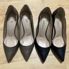 DIANA ポインテッドトゥハイヒール 2足セット