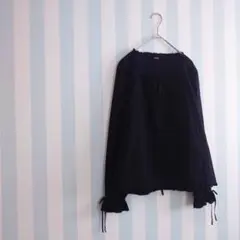 ピンクハウス 長袖 ブラウス ピコフリル 刺繍 リボンのサムネイル