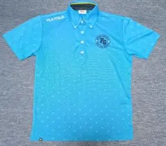 FILA GOLF メンズ 半袖ポロシャツ ブルー M【美品】