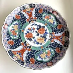有田焼 幸楽窯 古伊万里 鳳凰文 三つ足 盛皿 コンポート皿 瑠璃金彩