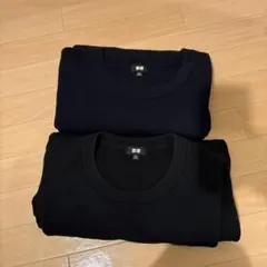 ユニクロ ウォッシャブルミラノリブクルーネックセーター 2点セット