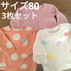 サイズ80オールシーズントレーナー3枚セット長袖