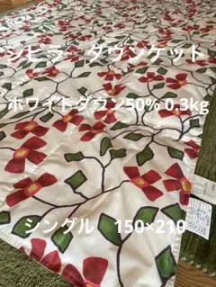 新品 丸洗可【シビラ】羽毛肌掛布団 ダウンケット（シングル）モリノ