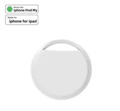 ホワイトスマートタグ (Apple「探す」に対応) 小型airtag エアタグ