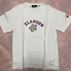 XLARGE 花柄刺繍 Tシャツ ホワイト