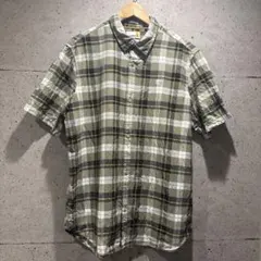 Timberland 半袖 チェックシャツ REGULAR FIT オリーブのサムネイル