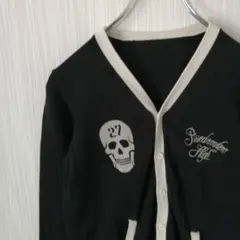 ロデオクラウンズ　　ニット　カーディガン　ドクロ　レディース