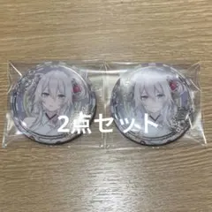 獅白ぼたん　2点ランダム箔押し缶バッジ　ホロライブ　正月衣装ver.
