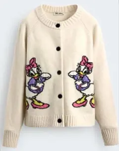zara×ディズニー デイジーカーディガンLサイズ