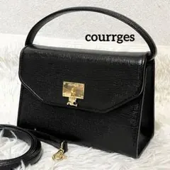 美品✨ クレージュ 2wayハンドバッグショルダー ブラックフォーマルのサムネイル