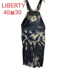 訳あり(^^)LIBERTY デニム オーバーオール 40×30 リバティ 古着のサムネイル