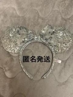 ミニーマウス　シルバースパンコールカチューシャ