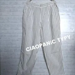 CIAOPANIC TYPY テーパード　パンツ　ストライプ　レディース　M
