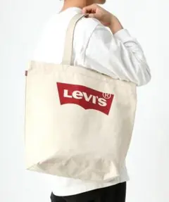 リーバイス Levi's ACCESSORY バットウィング トートバッグ 白のサムネイル