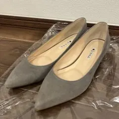 ダイアナ 23cm パンプス　スエード グレー