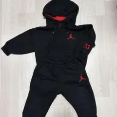 フード付きスウェットセット黒s（80㎝ほど）