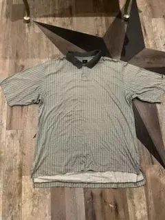 NIKE GOLF 90s ポロシャツ 刺繍ロゴ 総柄 オールドナイキ 風車