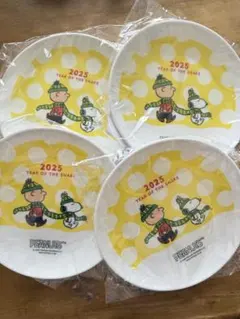 スヌーピーお年賀プレート2025年 4枚セット