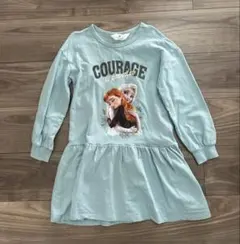 H&M アナ雪 アナと雪の女王 エルサ アナ 長袖 ワンピース 120 美品