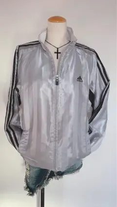 00's y2k 平成ギャル　テック　メタリック　アディダス　スポーツMIX