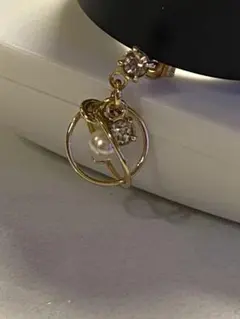 シ*ル様 K18刻印　ピアス　パール