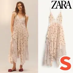 ZARA 花柄レース LIMITED EDITION レースプリントワンピース