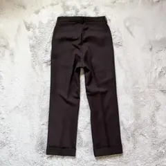 【美品】KAIKO センタープレス スラックス ダークブラウン 日本製のサムネイル