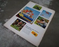 ヴィンテージ　洋書　60'　広告 アートポスター　当時物　レトロ　アンティークpのサムネイル