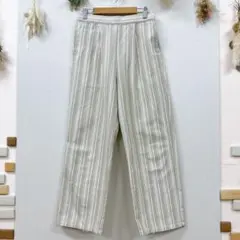 【サマンサモスモス】 ハイウエストパンツ ストライプ バックゴム （F） 可愛い