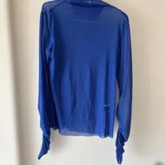 シアーカットソー　　ブルー　S