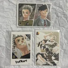 ハイキュー!!　原画展　マグネットステッカー　木兎光太郎　赤葦京治　黒尾鉄朗