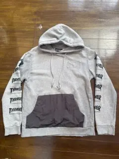 THRASHER パーカー フーディ グレー Mサイズ
