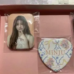 MiNJU & YUNAH ハート型ピンバッジセット 単品販売OK