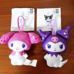 ハッピーセット マイメロディ＆クロミ ぬいぐるみストラップ２個セット 新品未使用