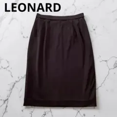 美品✨LEONARD レオナール タイトスカート ブラウン 67 M相当のサムネイル