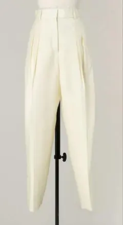 デレス deres silk denim pants white 未使用 - メルカリ