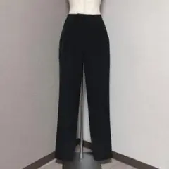 リエンダ ウエスト ボタン タック テーパード パンツ ブラック