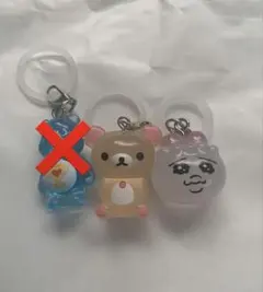 めじるしアクセサリー　ケアベア　リラックマ　おぱんちゅうさぎ