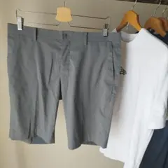 ユニクロ　ドライハーフパンツ　Lサイズ グレー　ポリエステル100%のサムネイル