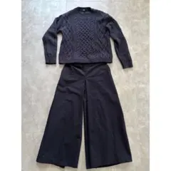 UNIQLO ユニクロ ネイビー ニット セーター ケーブルニット