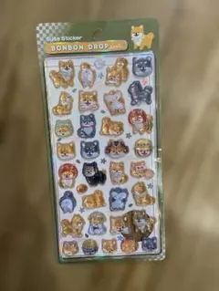 正規品 ボンボンドロップシール 和柄 柴犬