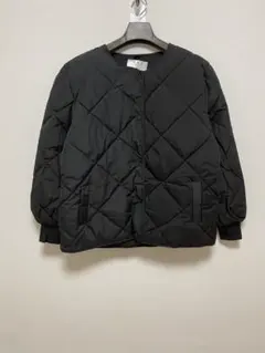 ★新品★中綿キルティングジャケット ブラックLサイズ