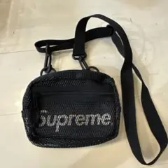 Supreme メッシュボディバッグ ブラック